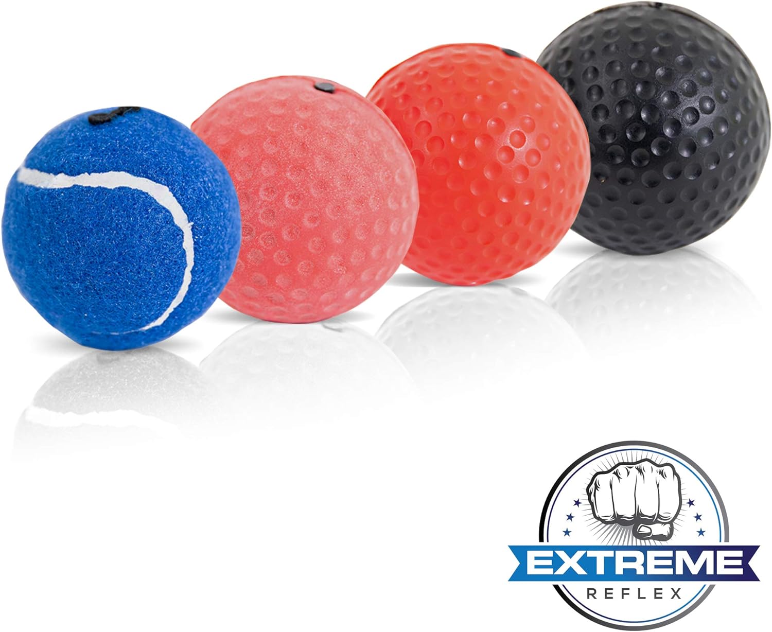 Extreme Reflex Boxing Reflex Ball Set - MMA Boxing Reflex Ball - Boxing Equipment Fight Speed, Boxing Punching Ball Great for Reaction Speed and Hand Eye Coordination Training Reflex Bag Alternative : Sports & Outdoors