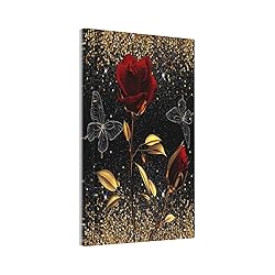 Red Rose And Butterflies Sparkling 1 Gang Light