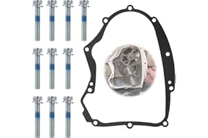 BZTT Replacement Briggs & Stratton 594195 Gasket Kit, Crankcase Gasket 697227, 591911, 690945, 273488 Briggs Stratton Gasket - with Mounting Bolts