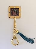 Feng Shui Medicine Buddha Mirror Keychain Amulet