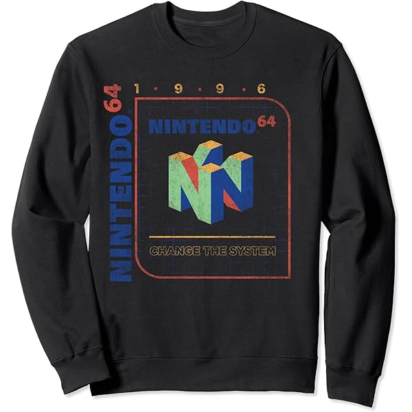 トップス 90s NINTENDO 64 game t-shirt Amazon.com: Nintendo 64 Change The System 1996 Vintage Retro