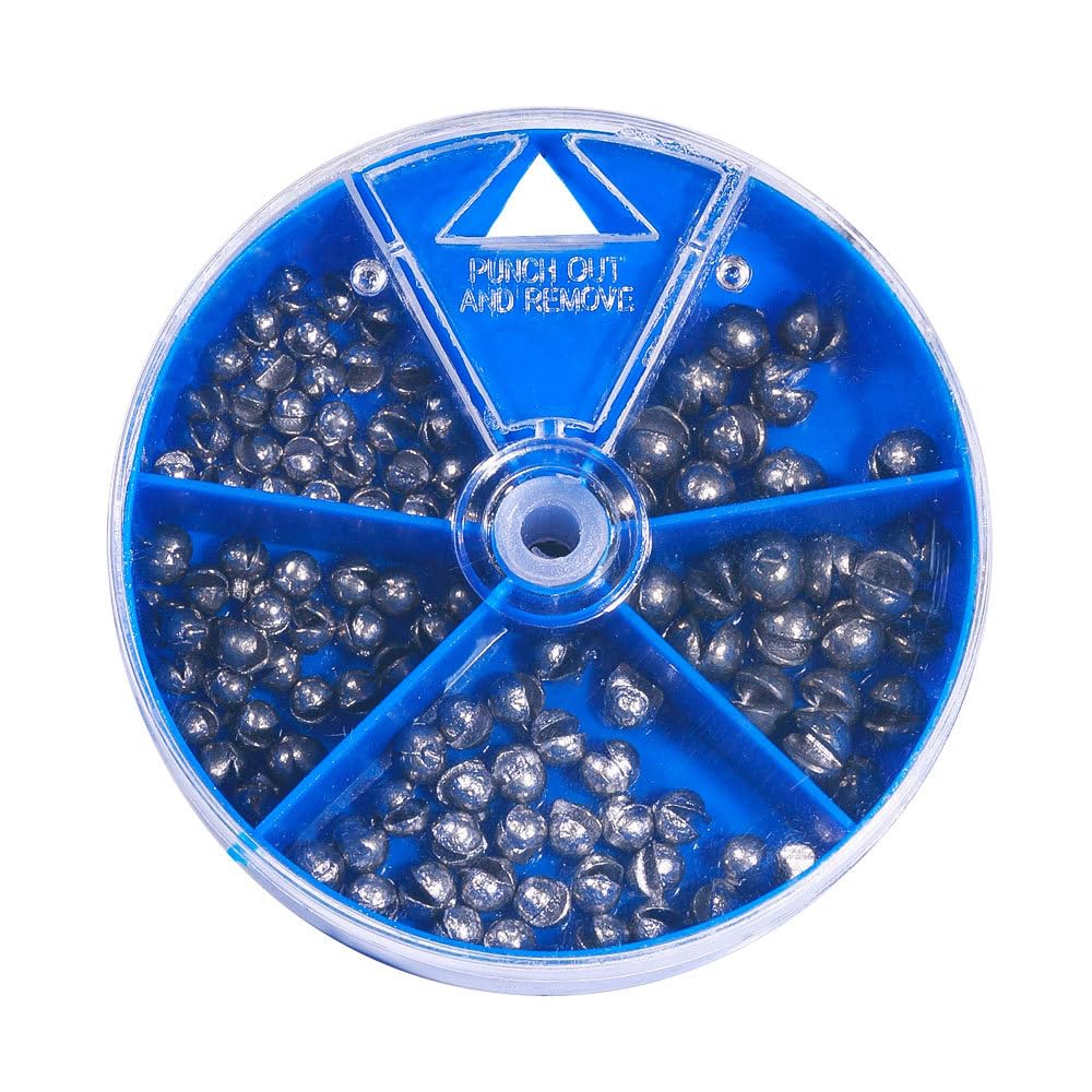 FOLANDO 105 PCS Small Fishing Weights, Sea Fishing Weights for Freshwater Saltwater Fishing Tackle Weights Kit (0.5g/0.8g/0.9g/1.6g/1.7g)