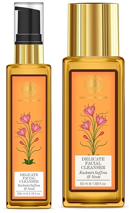forest essentials neem saffron face wash