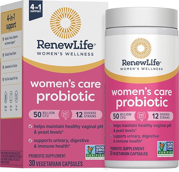 RENEW LIFE WOMEN’S PROBIOTIC CAPSULES, 50 BILLION CFU...
