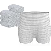 hetaida Postpartum Disposable Underwear, C-Section Underwear for Women Grey | High Waist Maternity Panties, Latex-Free, Super Breathable &amp; Soft, High Stretchable, 8 Count-Grey