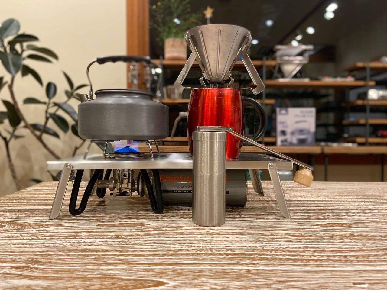 Amazon キャンピングムーン Camping Moon ソロキッチン シングルバーナー St 310用 ソロテーブル ステンレス製 収納バック付き キャンピングキッチン Solo Kitchen Sk 310 Camping Moon シングルバーナー