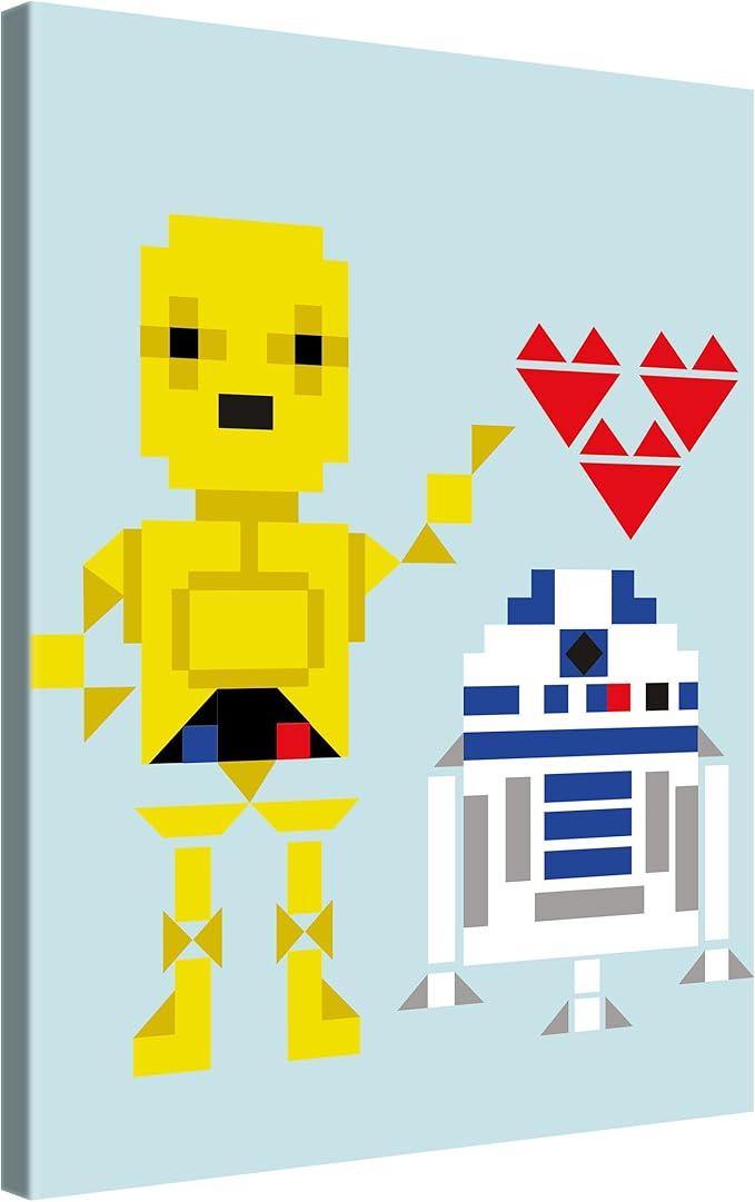 Star Wars – Droids pixels Valentines Day – 75 x 100 cm – XXL ...