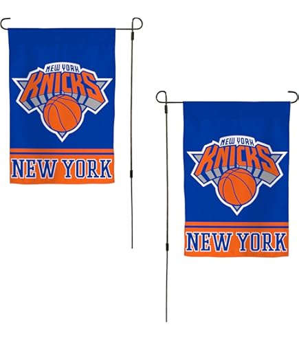 Amazon.com : New York Knicks Double Sided Garden Flag
