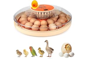 ZEMIRO CHARGE Serie II - 30 Egg Incubator for Experienced Hands-On Hatchers, Auto Egg Turn, Manual Humidity Control (Water Fi