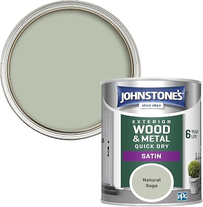 Johnstone's Quick Dry Satin Natural Sage Exterior Wood & Metal 750 ml