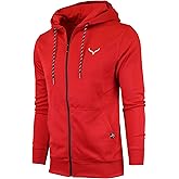 SCREENSHOT Sports Men's Gym Workout Full-Zip Hooded Active Sweatshirt