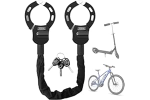 JAGASOL Electric Scooter Lock, Heavy Duty Anti Theft Chain Lock with Key, Accessories for Bike, E-Bike, Bicycle, Motorcycle, Scooter, Made of Zinc Alloy, Anti-Shear, Anti-Rust, 36 x 4.6 Inch, Black