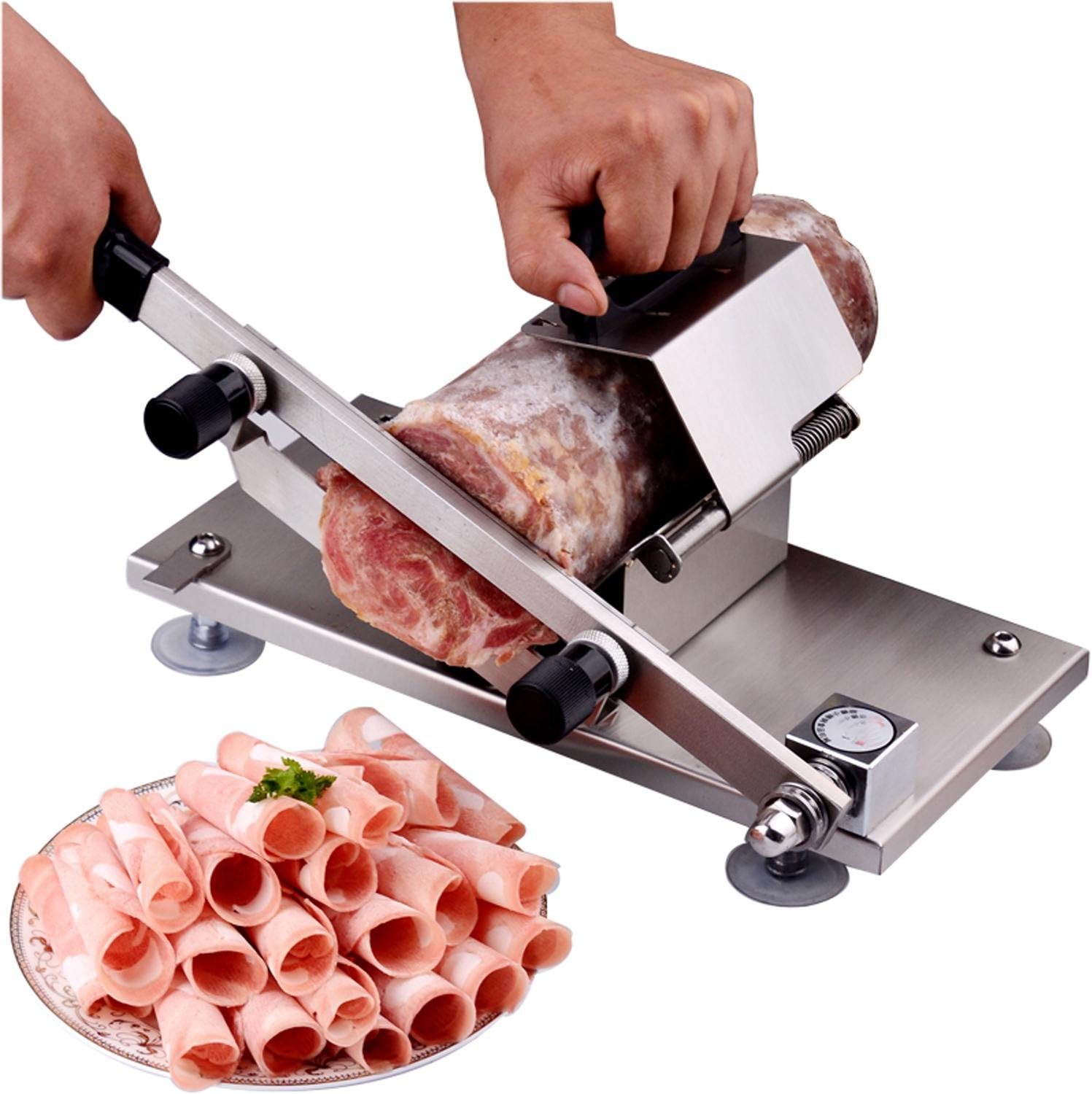 HAIZI Multi - Function Meat Grinder Stainless Steel Manual Meat Cutting Machine