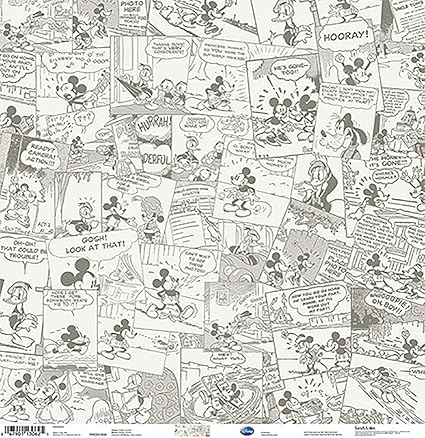 Amazon ペーパー 12 X 12 ディズニーミッキー クリーム コミック Sandy Lion ホーム キッチン 通販