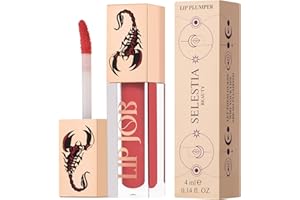 SELESTIA BEAUTY Lip Plumper Gloss – Lip Job – Glossy Finish, Hydrating & Smoothing Formula, 0.14 fl oz (Tickle Temptation)