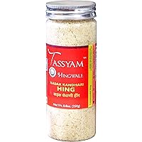 Tassyam Hingwale Asafetida 8.8 oz (250g) Kadak Kandhari Hing | Hand Pounded & Natural | Onion Garlic Substitute