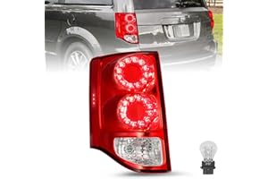SOCKIR LED Tail Lights Assembly Compatible with 2011-2020 Dodge Grand Caravan OE Replacement Taillights Brake Rear Lights Left/Driver Side-LH