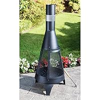  Gartenkamin XXL schwarz Garden Oven 