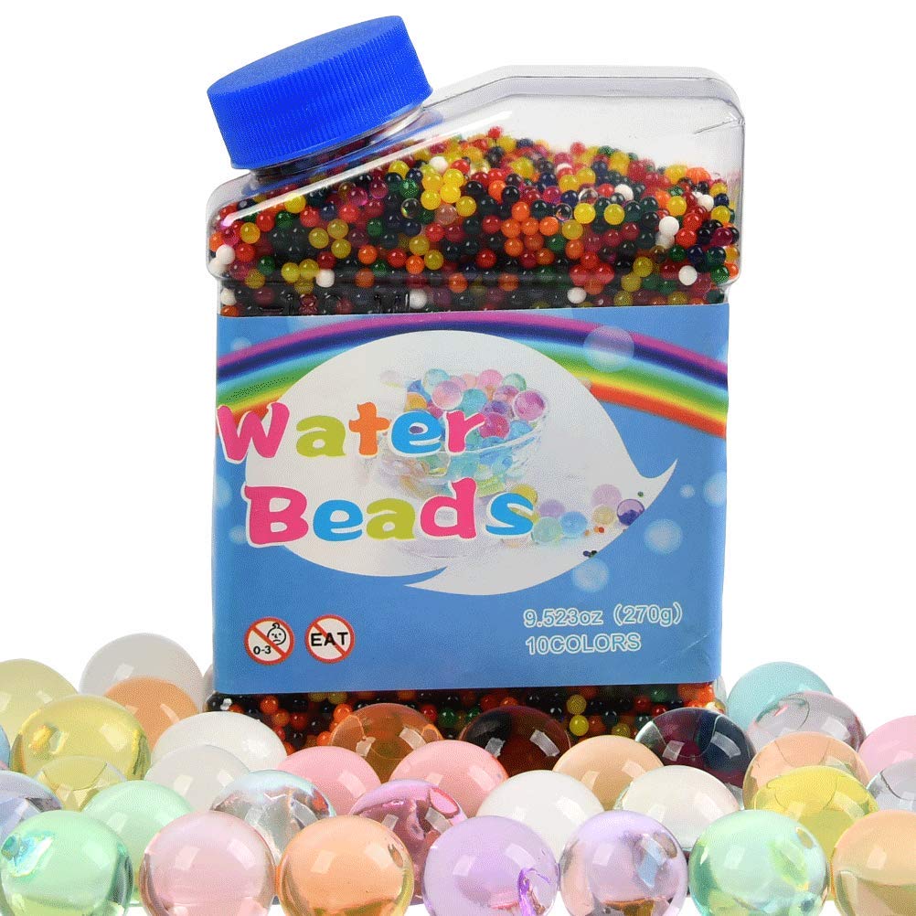 YANSHON 55000Pcs Reusable Crystal Soil Beads Non-toxic Gel Soil Beads Colourful Soil Mud Beads Crystal Water Balls for Vase Plants Growing, Home Decoration