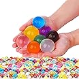 Leeche Non Toxic Water Beads Kit 300pcs Giant & 20000 Small Gel Beads for Kids-Value Package Sensory Toys and Decoration