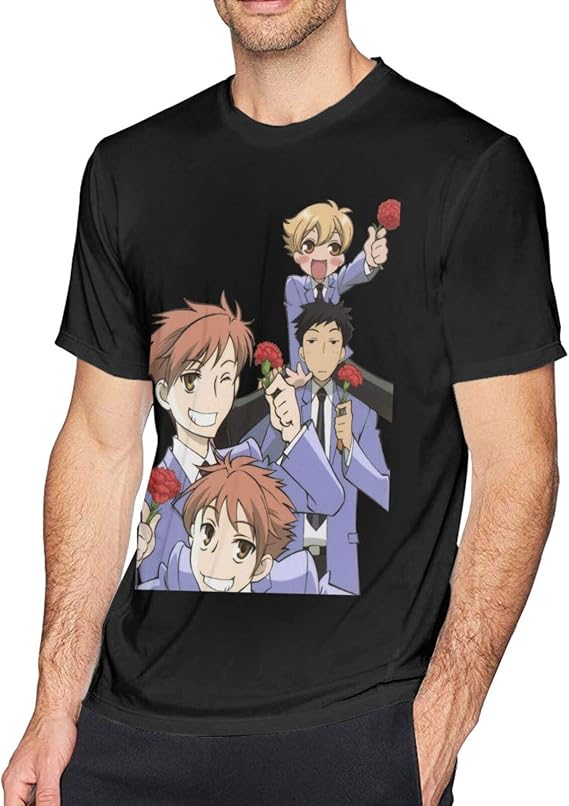 Orayhw Ouran High School Host Club Men's Cotton Round Neck TShirt