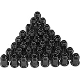 36Pcs Yootones Metal Guitar Ferrules Through-Body String Mounting Ferrules Compatible with Guitar Replacement (Black)