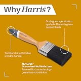 Harris Ultimate Woodwork Gloss Paint Brush 38mm 103021010 Grey White Brown L view 3