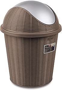 # 11 Cubo de basura con tapa basculante, 10 L, elegante, 28 x 39 cm