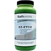 Bathworks EZ Etch Etching Paste; 16oz; Tub, Tile, Wall Surround, Sink, Porcelain, Ceramic, Glass Fixtures; Increase Bonding; Low Fumes; Fast Acting
