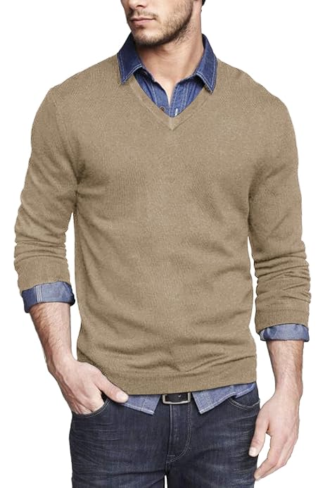 COOFANDY Men Casual V Neck Sweater Ribbed Knit Slim Fit Long Sleeve Pullover  Top Grey : Amazon.ca: Clothing, Shoes u0026 Accessories