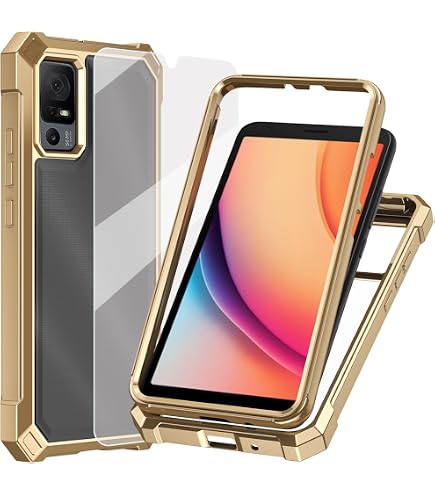 Ailiber Handyhülle Für HMD Vibe N159V – Stoßfest Mit Displayschutzfolie, Rot
