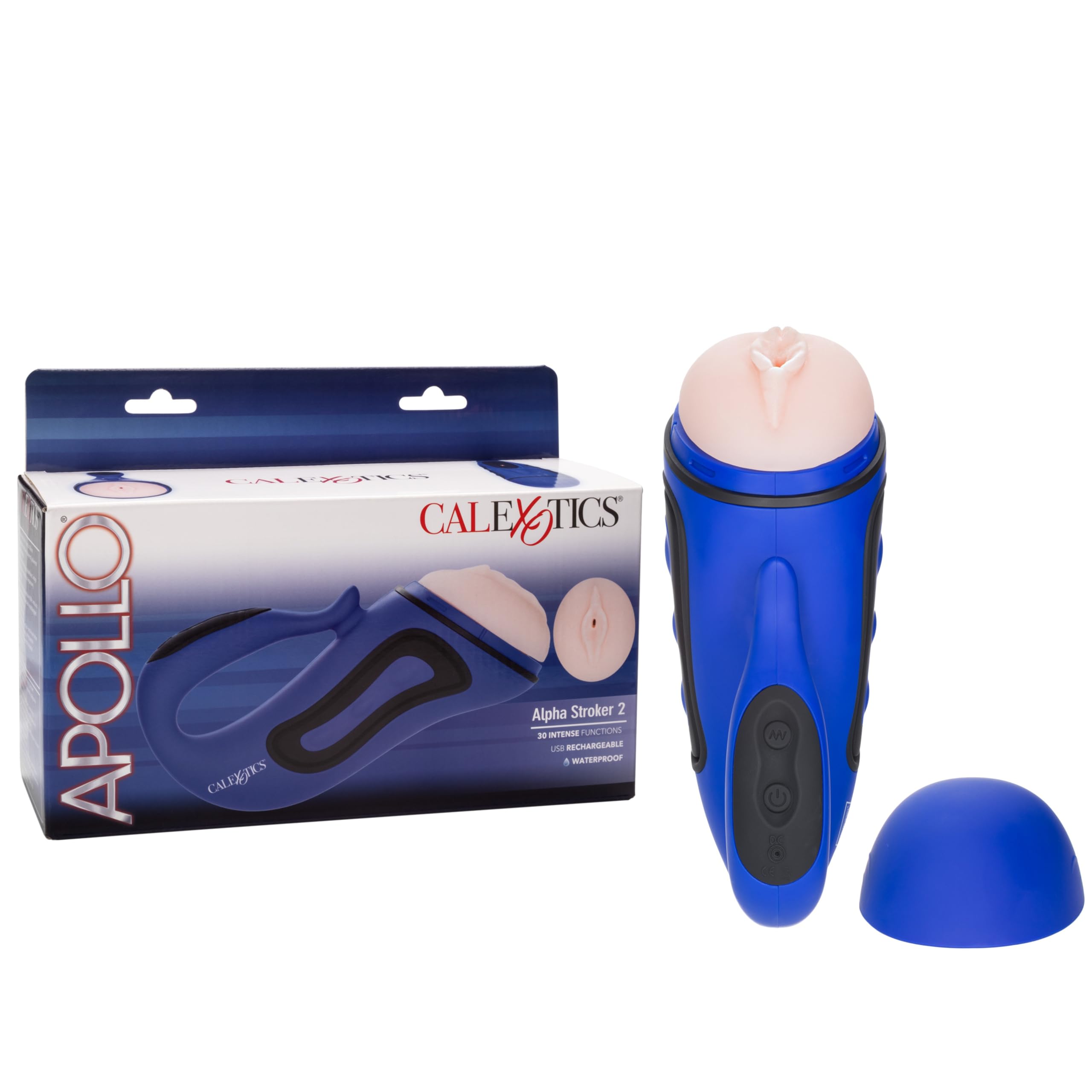 California Exotic Novelties Blue Apollo Alpha Stroker 2