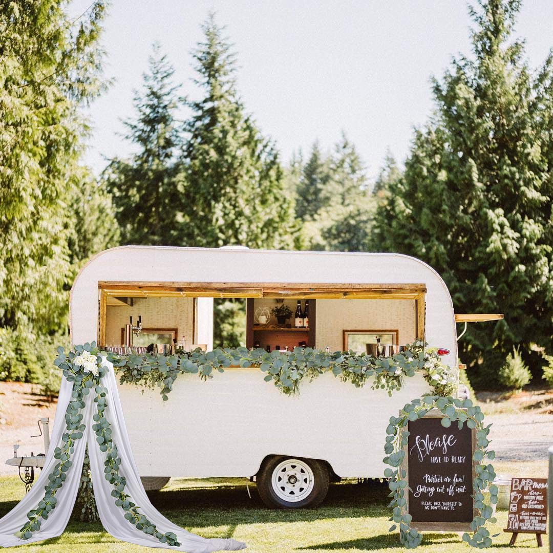 YQing Eukalyptus Pflanze K/ü nstliche Leaf Greenery Kunstpflanze Urlaub