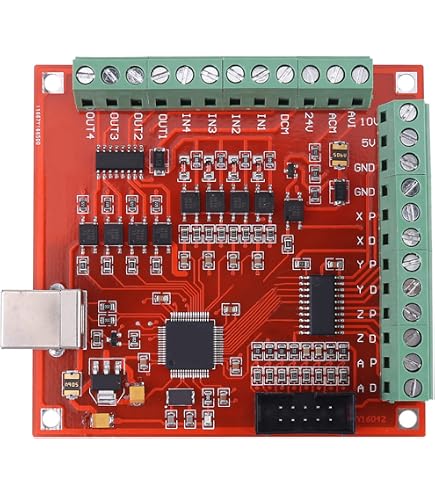 MDK2 USB CNC Breakout Board 100KHz 4-Axis Stepper Motor Controller With SD Card & MPG Support