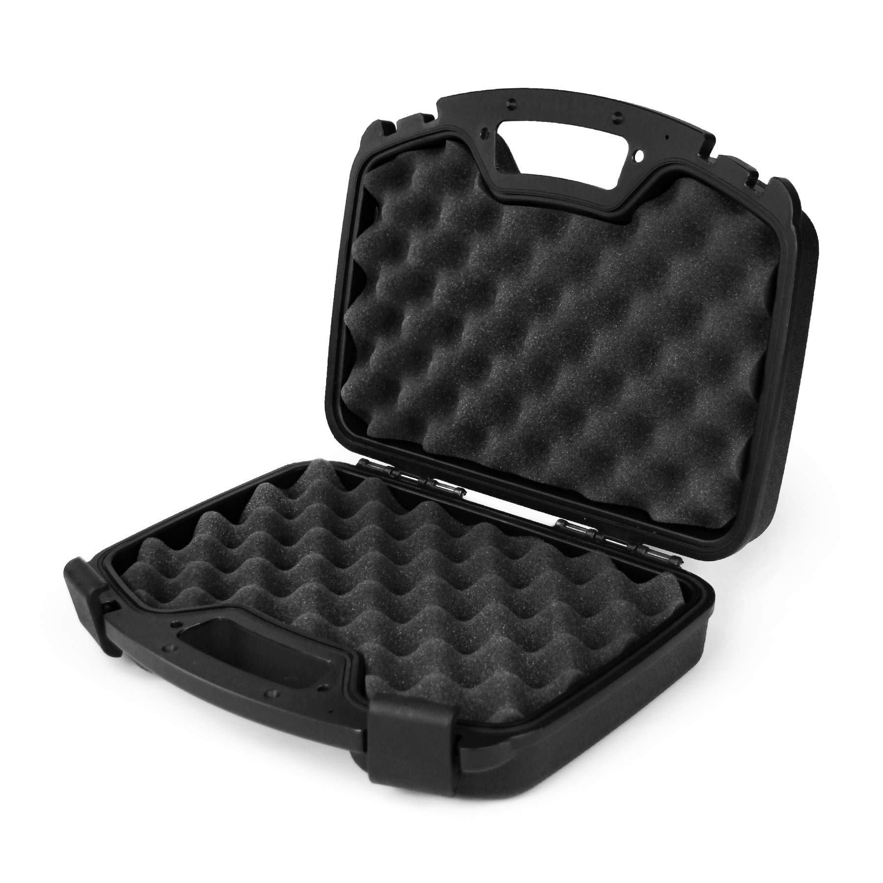 GUGULUZA Weapon Case for Guns with Foam Insert, Lockable, Waterproof Gun Case, 33.5 × 27 × 8.7 cm, Black