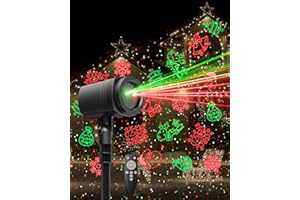 Enjoyedled Christmas Projector Lights Outdoor, 9 High-Definition Patterns Laser Light Projector with Remote and Timer, Party Lights for Indoor Outdoor Garden Holiday Decoration Halloween New Year