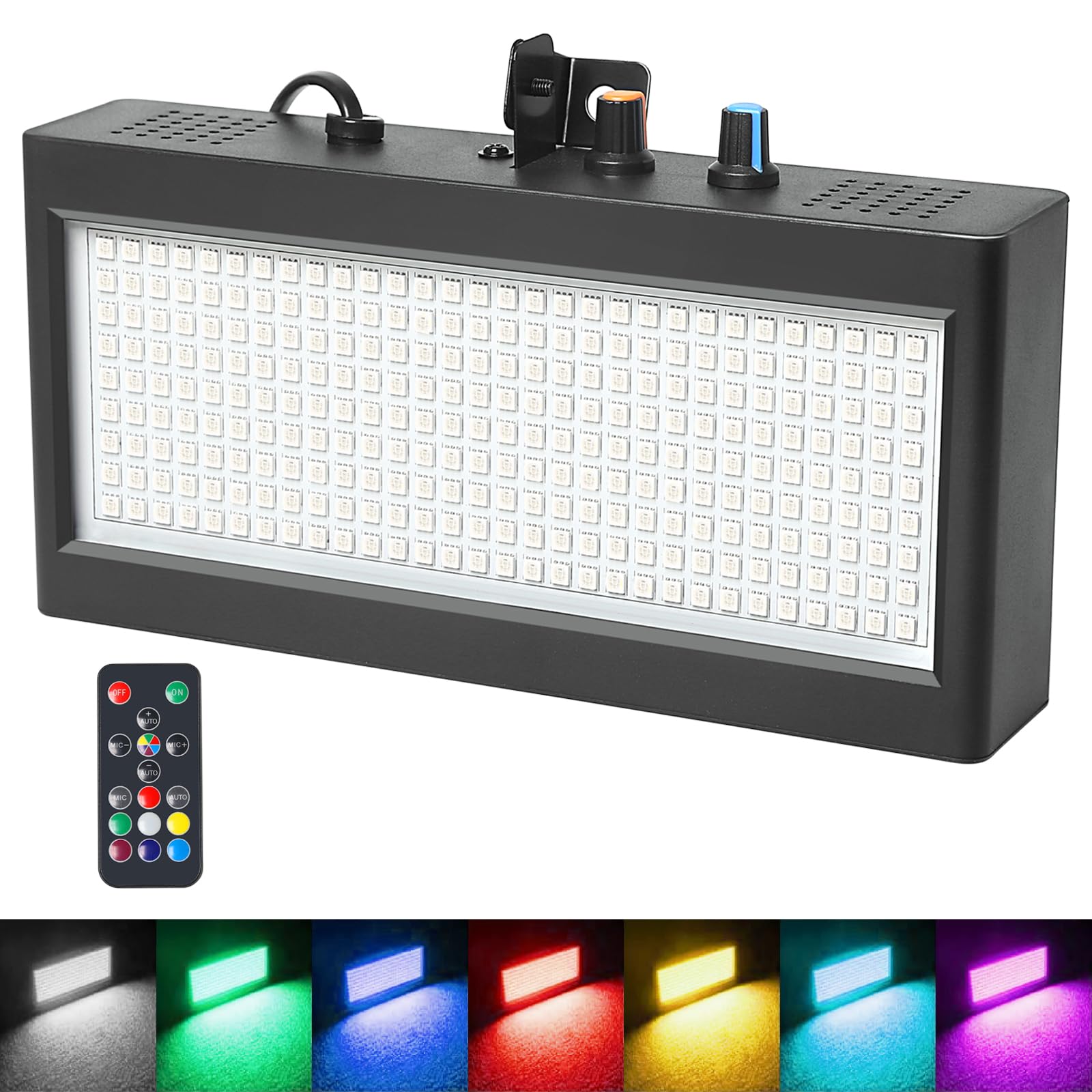 Flashing Strobe Light, Remote Strobe Lights 270Led Colorful Strobe Light for Parties, Dj Lights Led Atomic Stroboscope Light for Strobe Lighting