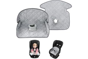 PIYL 2PCS Baby Potty Training Car Seat Protector, Waterproof Toddler Seat Pee Pad for Strollers and Car Seats,4-Tier Leak-Proof,Non-Slip (Grey)