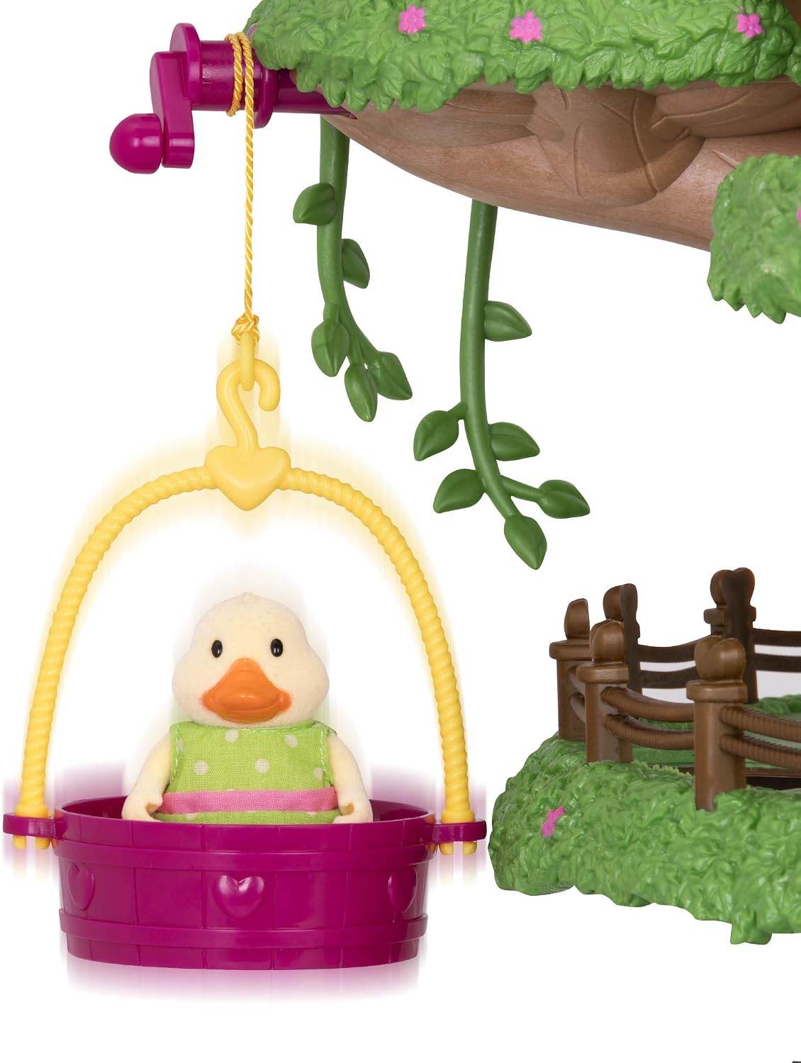 Li'l Woodzeez, Family Treehouse Playset with Crank Elevator, Ladders, Slides & Stairs - Image 5