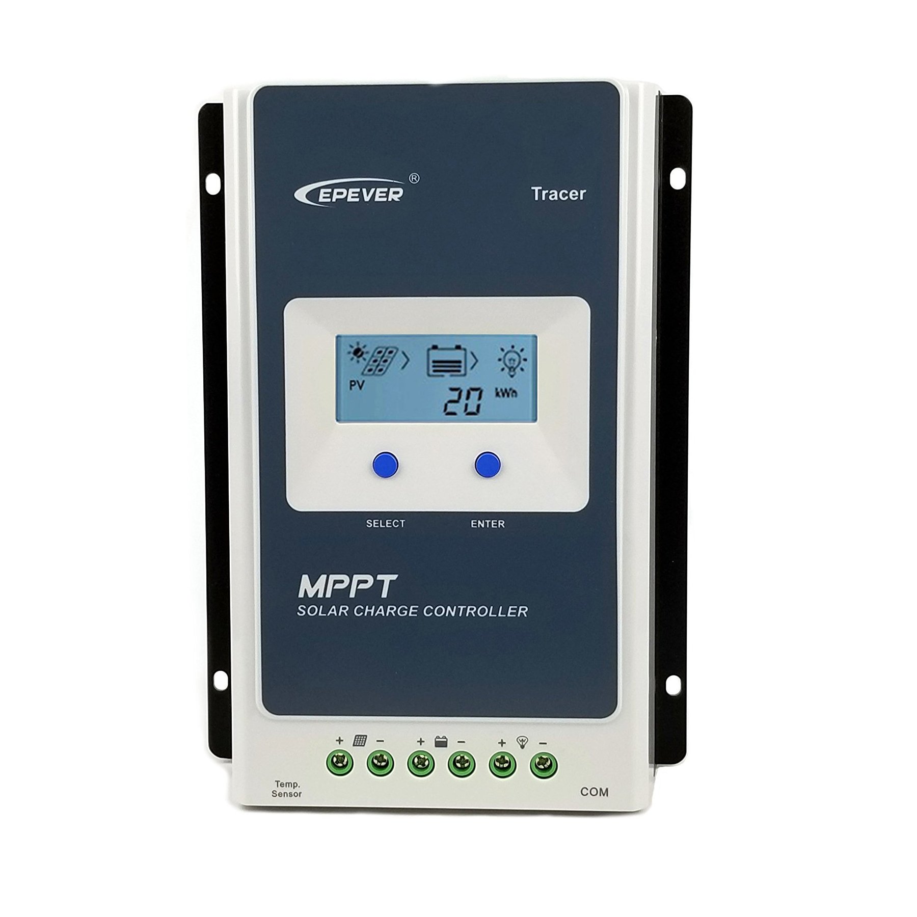 20A MPPT solar charge controller/regulator with built in LCD display for solar panels up to 260W (12V battery system) / 520W (24V battery system) up to 100V