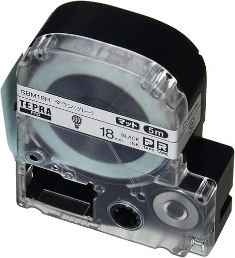 Amazon キングジム テプラpro テープカートリッジ マットラベル 模様 18mm タウン グレー Sbm18h 文房具 オフィス用品 文房具 オフィス用品