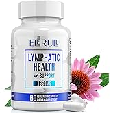 ELERULE Lymphatic Support Supplement, Lymphatic Drainage Supplements with with Dandelion, Burdock, Echinacea, Lemon & More, Lymph System Support for Men and Women – 60 Capsules