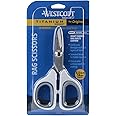 Westcott 5.5" Rag Snips, Crafting, Quilting & Sewing Scissors for Fabric Cutting with Titanium-Bonded Blades