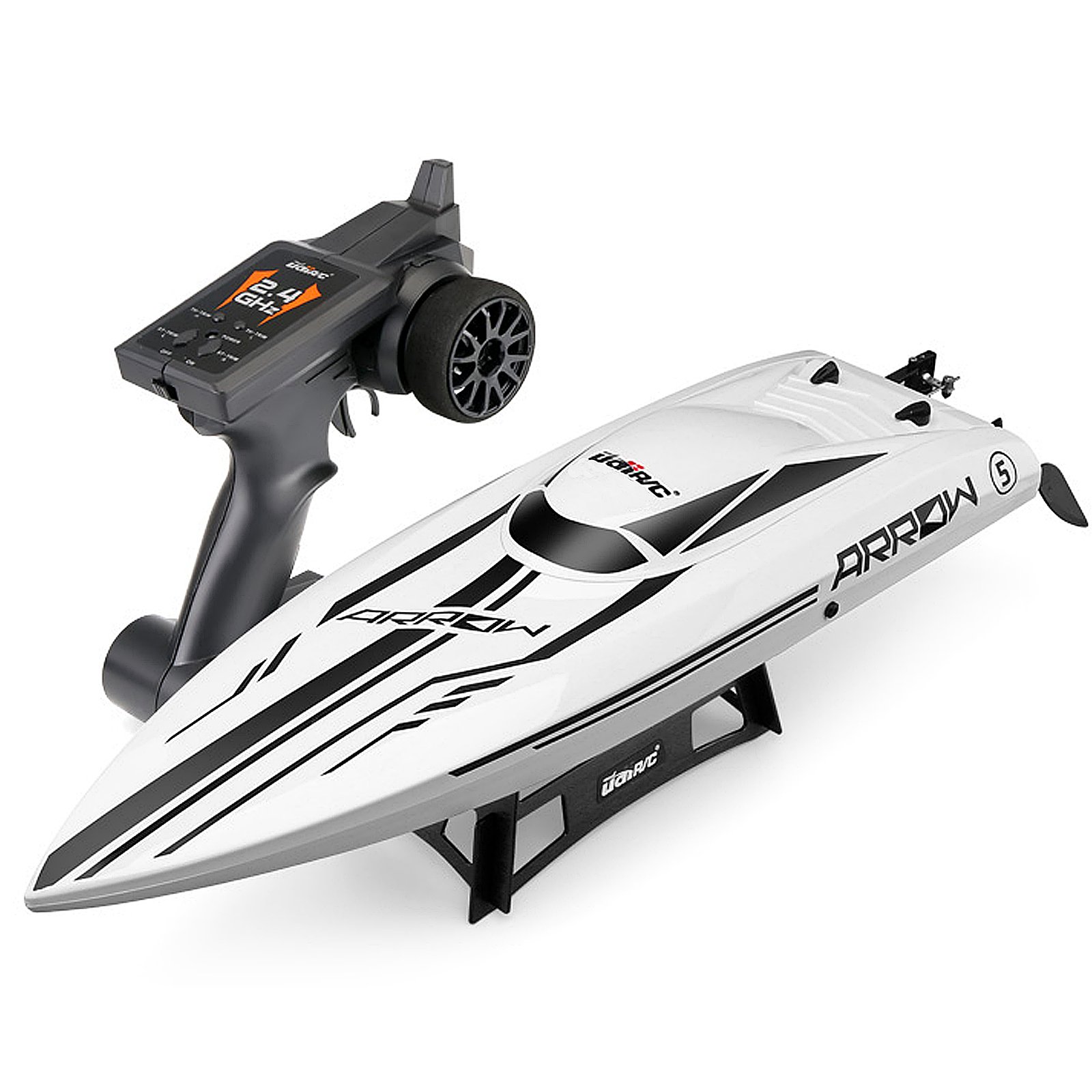 View 1 of (item sold for parts only) Cheerwing 25" RC Brushless 30 MPH High Speed Boat Large Racing Remote Control Boat for Adults