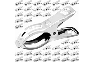 BESTEEL Upgraded 40 PCS Garden Clips, Greenhouse Clamps 100% Stainless Steel Heavy Duty Greenhuose Clips for Netting - Strong Grip to Hold Down Shade Cloth or Plant Cover on Garden Greenhouse Hoops