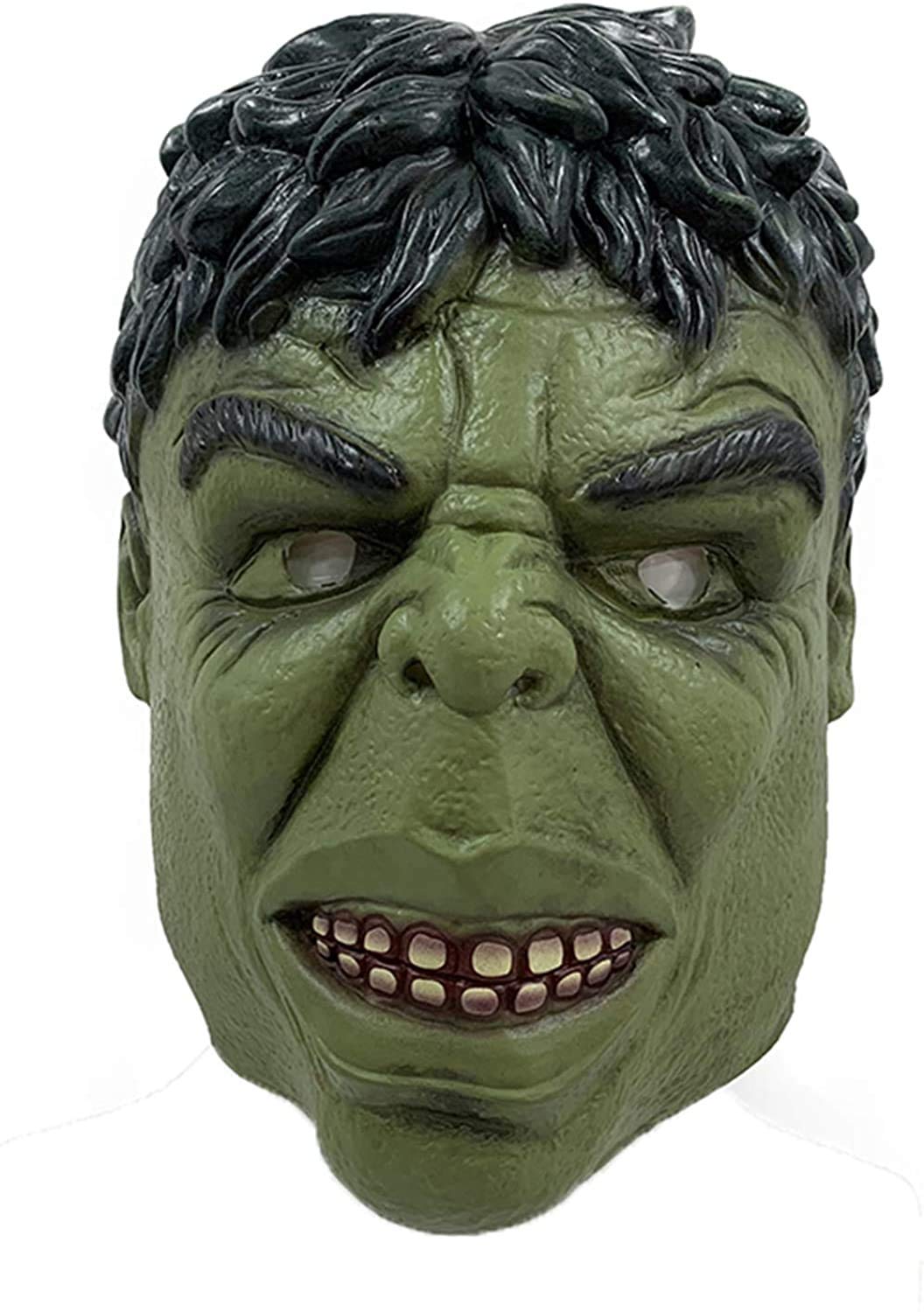LePyCos Hulk Latex Helmet Mask Full Face Cosplay Props Halloween Party Costume Accessory (Green)