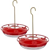Aspects HummZinger Highview Hanging Hummingbird Feeder - 429, Red,12 oz (Pack of 2)