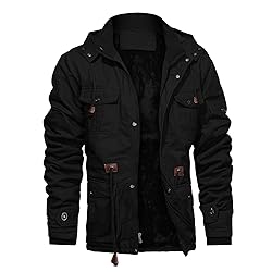 CHEXPEL Men's Thick Winter Jackets with Hood Fleece
