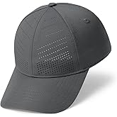 BOTVELA Structured Baseball Cap for Men Women Adjustable Performance Laser Cut Hat