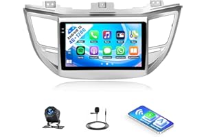 UNITOPSCI 4G+128G Android 15 Car Stereo Radio for Hyundai Tucson 2015-2018 with Wireless CarPlay Android Auto, 9”1280 * 720P 